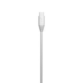 GEAR ladekabel USB-A-USB-C 2.0 2,0m gen2 Rundt Kabel Hvid