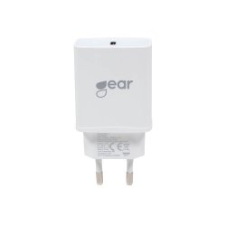 GEAR Charger 220v 1xUSB-C PD 20W White