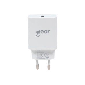 GEAR Charger 220v 1xUSB-C PD 20W White