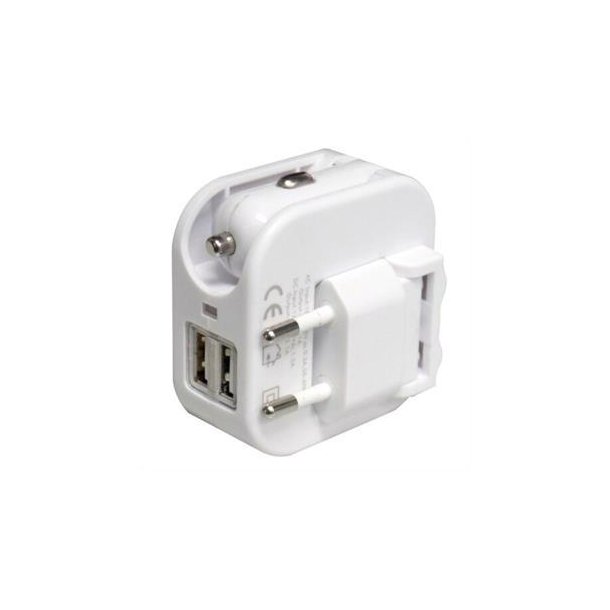 SWISS GO C48 OPLADER 2XUSB 2,1A