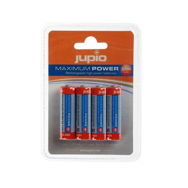 Jupio Rechargeable Batteries AA 2700 mAh 4 Pcs VPE-10