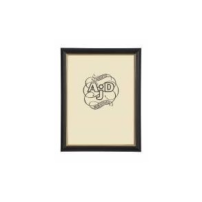 ADJ sort/guld 26724 20x30