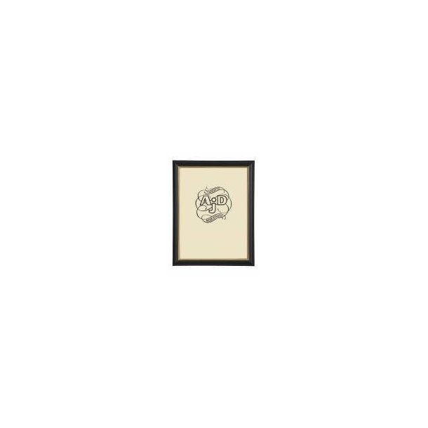 ADJ sort/guld 26724 20x30